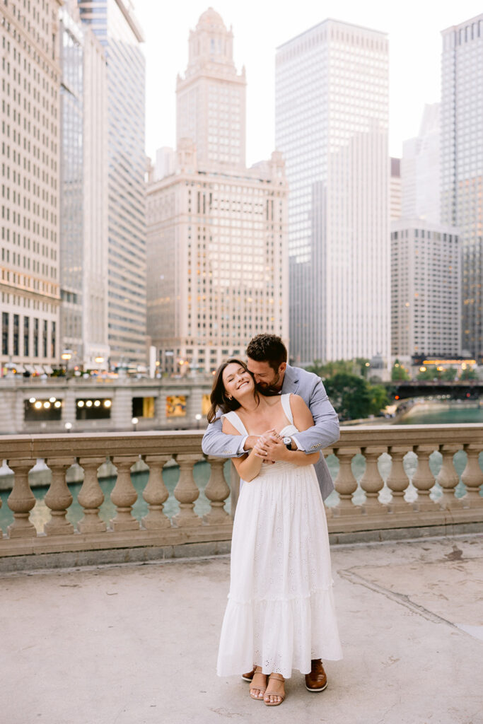 Chicago Riverwalk Engagement Photos