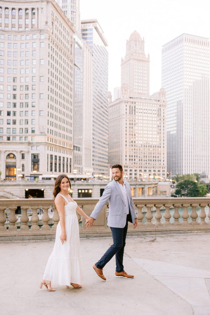 Chicago Riverwalk Engagement Photos