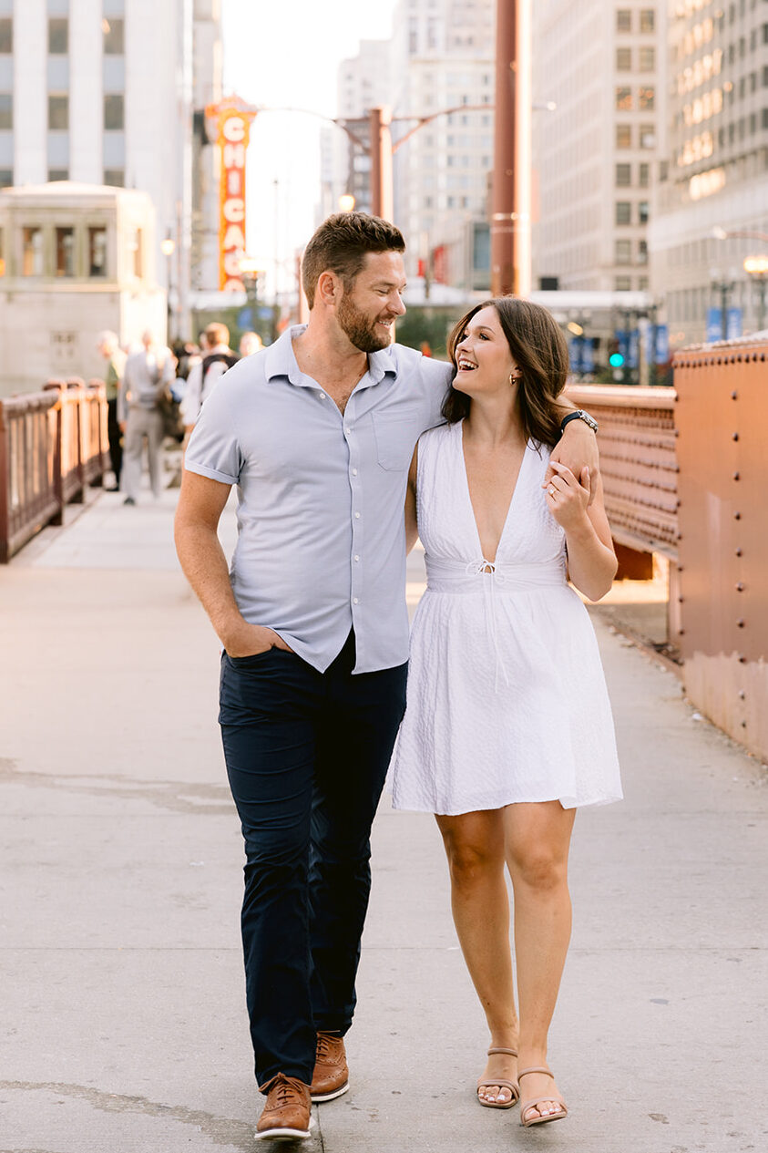 Chicago Riverwalk Engagement Photos