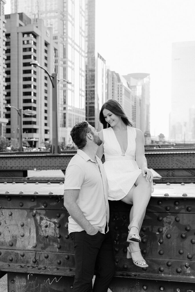 Chicago Riverwalk Engagement Photos