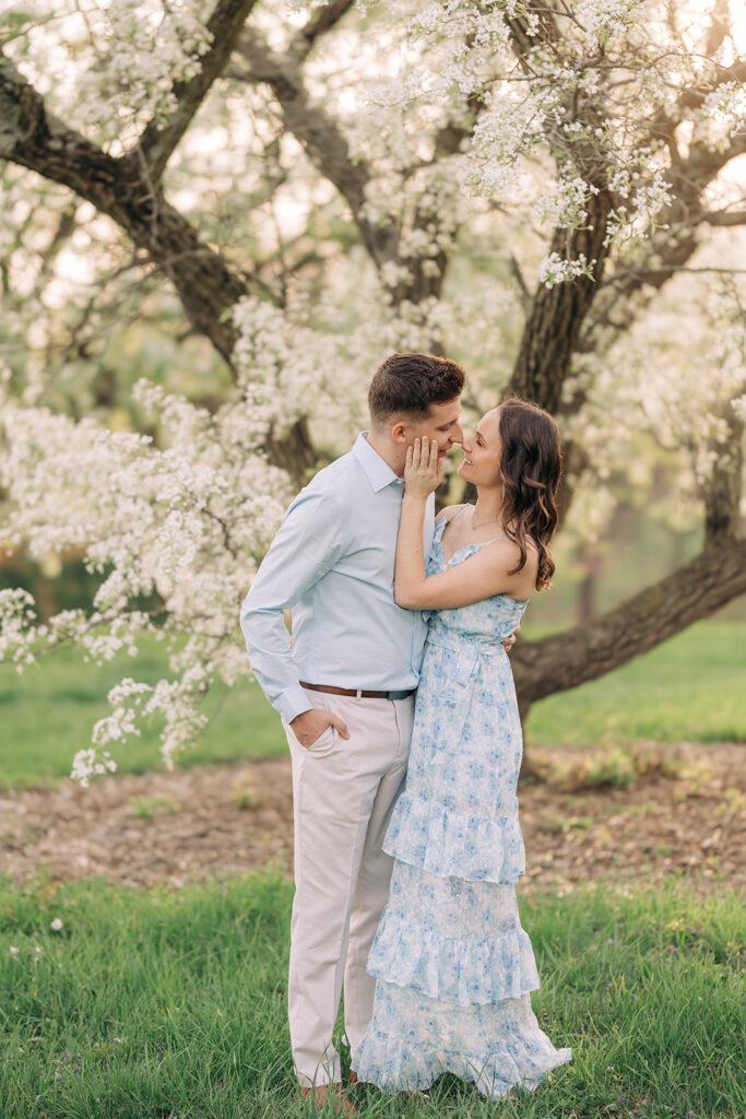 Spring Engagement at Morton Arboretum