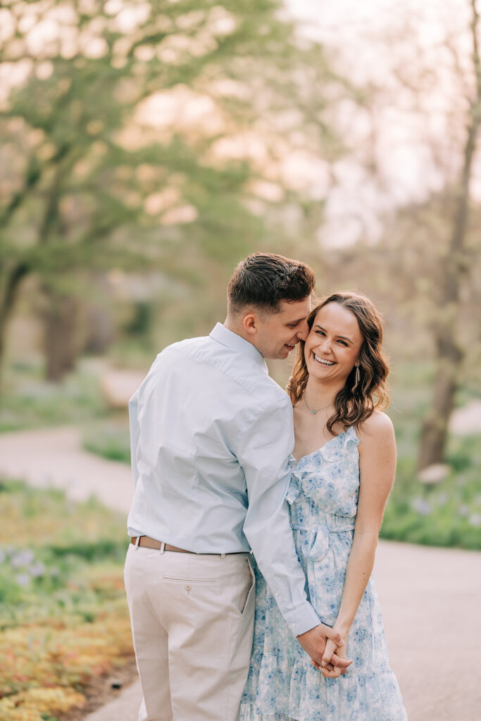 Spring Engagement at Morton Arboretum