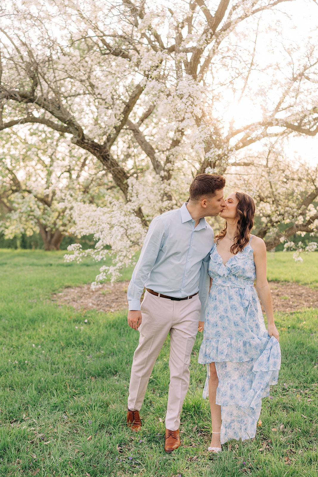 Spring Engagement at Morton Arboretum