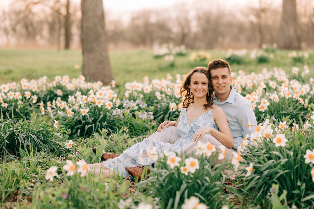 Spring Engagement at Morton Arboretum