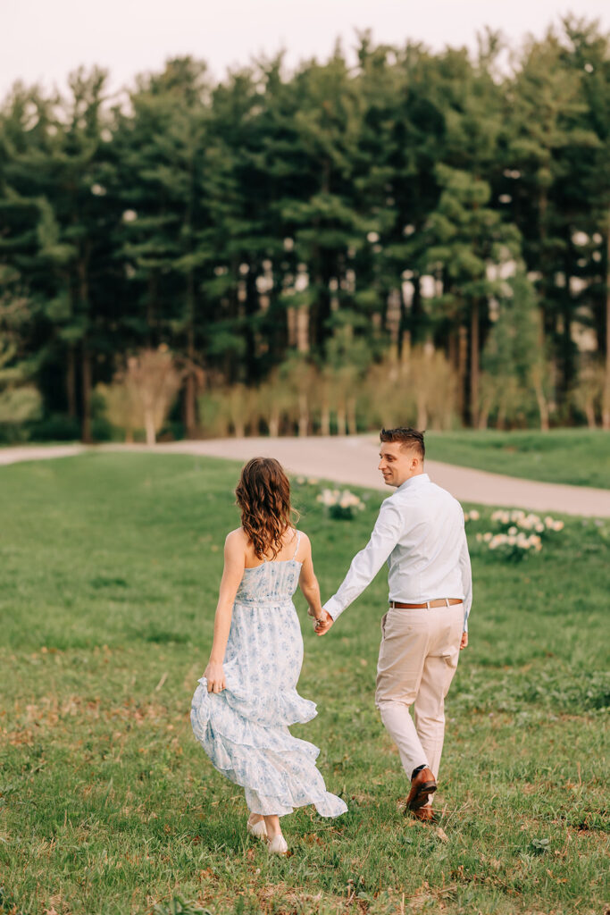 Spring Engagement at Morton Arboretum